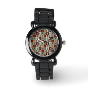 Nostalgic Vintage Holiday Patchwork Quilt Watch