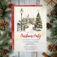 Nostalgic Vintage Holiday Tree Christmas Party