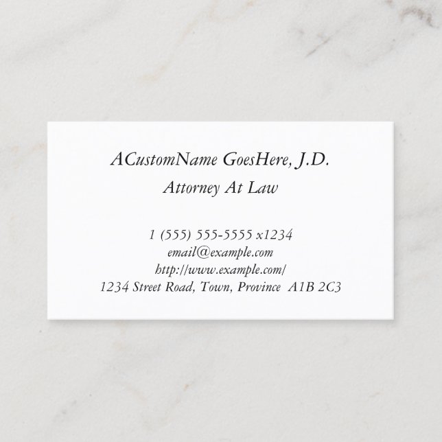 Nostalgic, Vintage & Old Fashioned Business Card (Front)