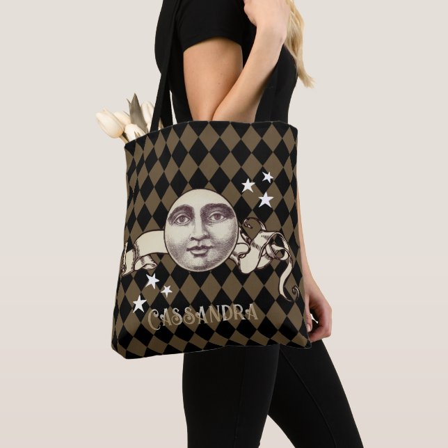 Nostalgic Vintage Steampunk Fantasy  Tote Bag (Close Up)