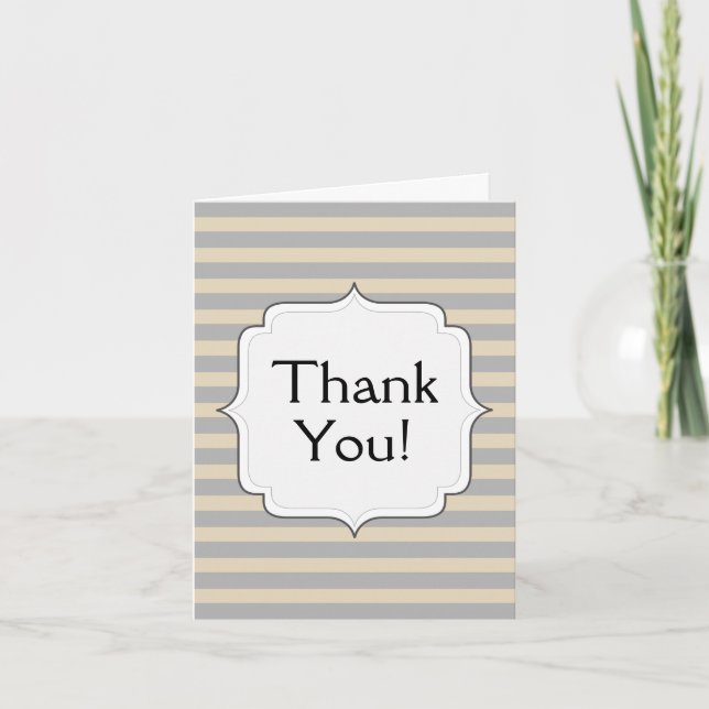 Nostalgic, Vintage "Thank You!" Card (Front)