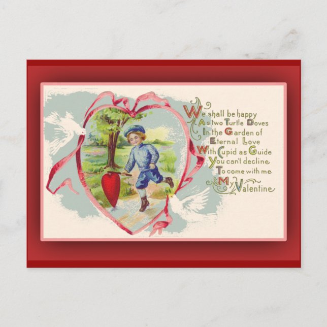 Nostalgic Vintage Valentine Cards (Front)