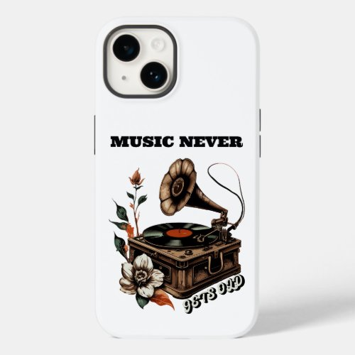 Nostalgic Vinyl Music never gets old Case_Mate iPhone 14 Case