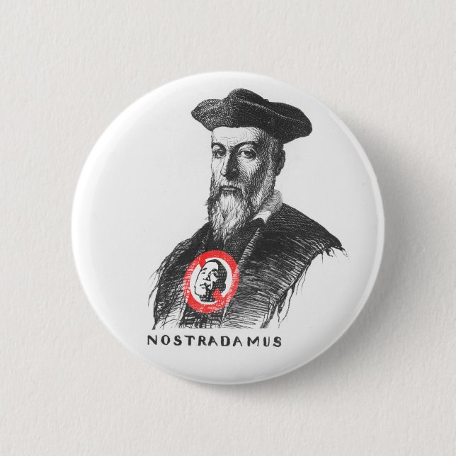 Nostradamus Says NOBAMA! Pinback Button (Front)