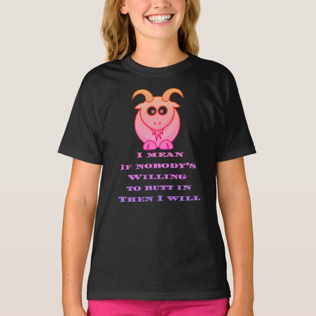 Nosy BILLY goat  T-Shirt (Front)