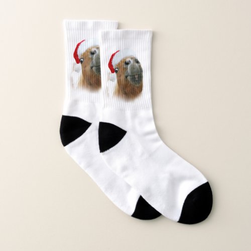 Nosy Pony Santa Christmas Socks