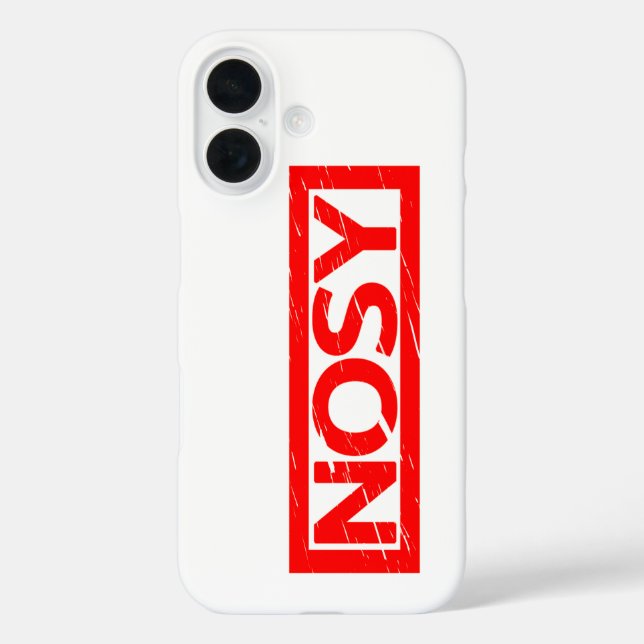 Nosy Stamp Case-Mate iPhone Case (Back)
