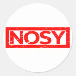 Nosy Stamp Classic Round Sticker