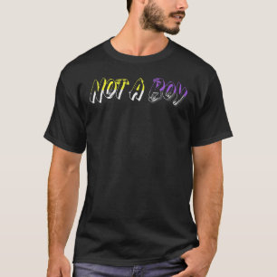 Not A Boy Lgbtq Non Binary Pride T-Shirt