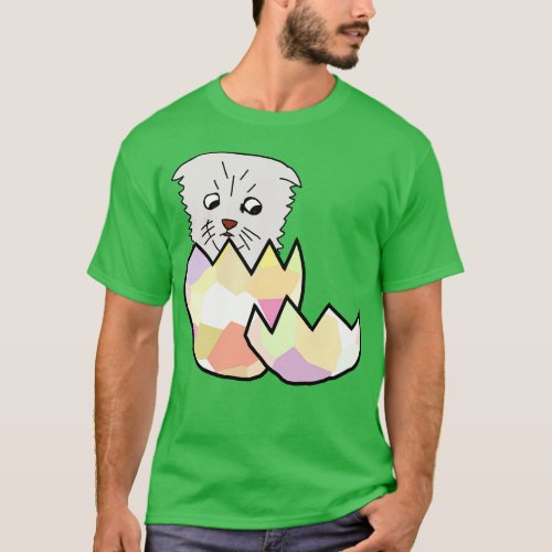 Not a Cat Hatching from Easter Egg T_Shirt