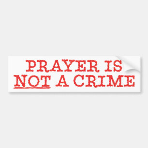 Not A Crime Bumper Sticker