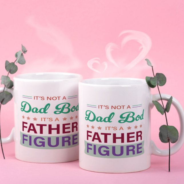 Not a Dad Bod, It's a Father Figure Typography Gif Coffee Mug (Creator Uploaded)