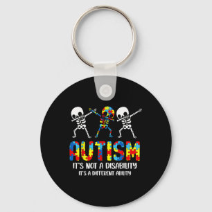 Not A Disability Its A Different Ability Autism Sk Keychain