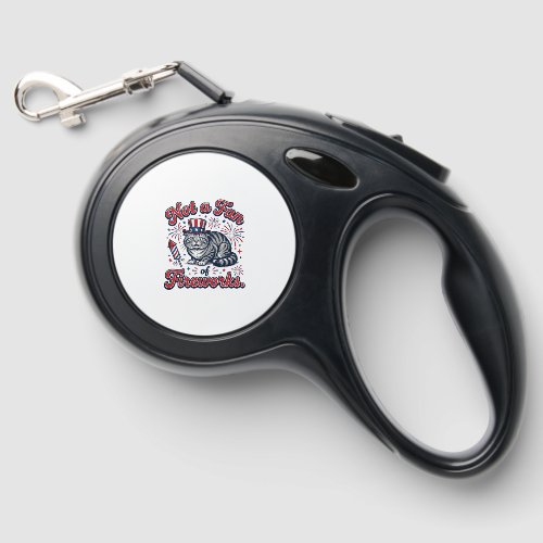 Not a Fan of Fireworks Scared Cat Shirt (2)_1 Retractable Pet Leash
