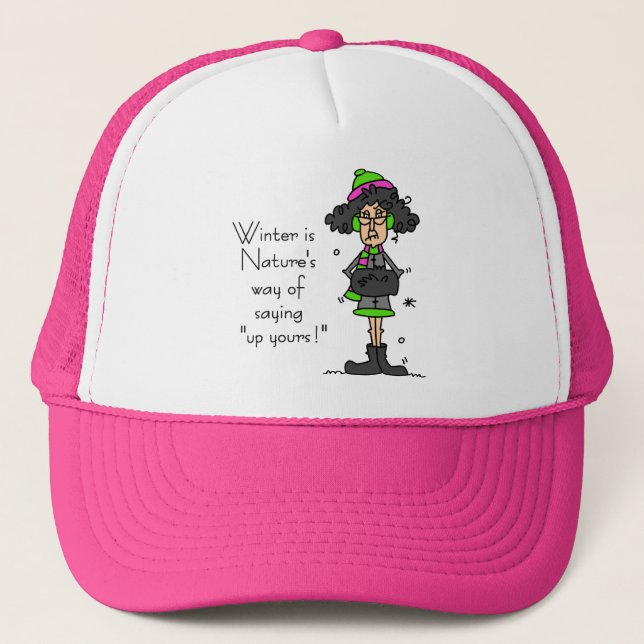 Not a Fan of Winter Trucker Hat (Front)