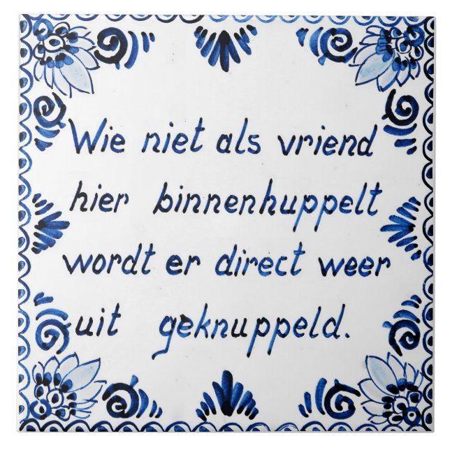 Not a friend? Kicked out again. Ceramic Tile (Front)