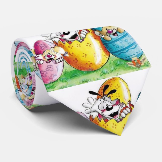 ****NOT A FUNNY BUNNY-FUNNY BUNNIES**** NECK TIE (Rolled)