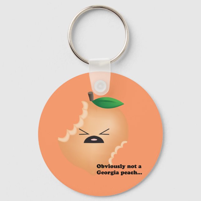 Not-A-Georgia-Peach Keychain (Front)