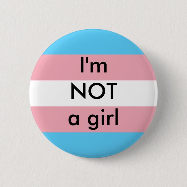 Not A Girl Button (Front)