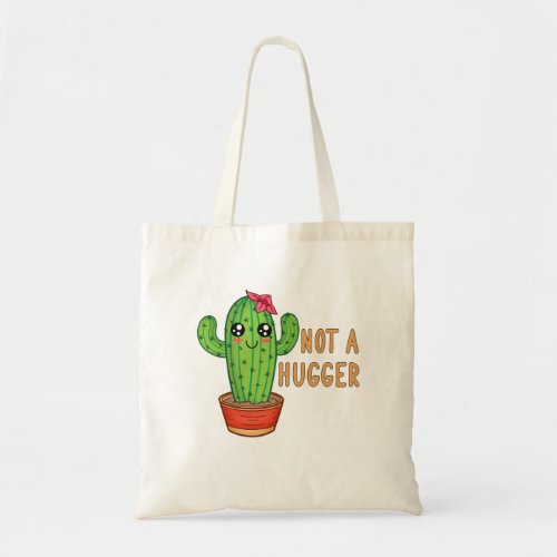 Not A Hugger Cactus Free Hug Tote Bag