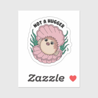 Not a Hugger, cactus, setting boundaries Sticker