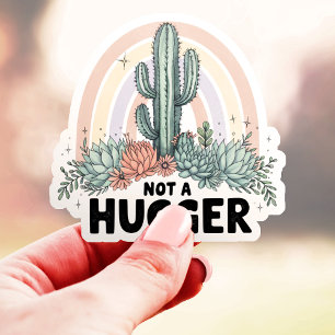  Not a Hugger Cactus Vinyl Sticker