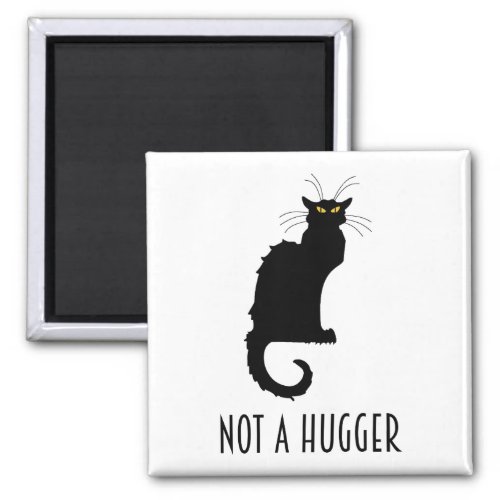 Not A Hugger Funny Introvert Antisocial Cat Magnet