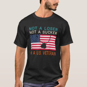Not a Loser Sucker I am a US Veteran Biden 2020 AN T-Shirt