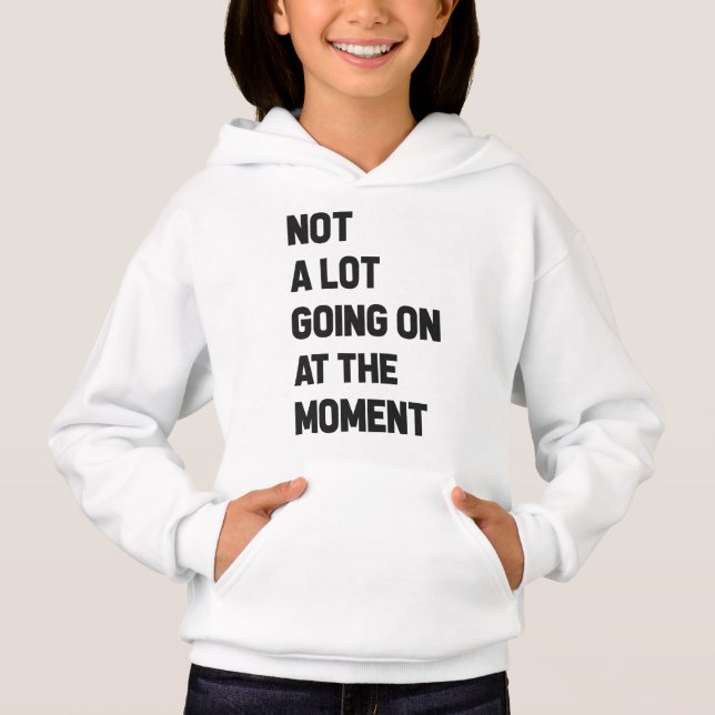 Not A Lot Going On At The Moment Funny Hoodie (Front)