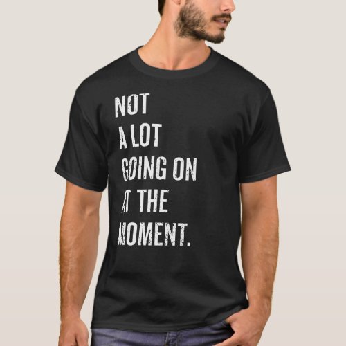 Not A Lot Going On At The Moment Funny Taylor Gift T_Shirt