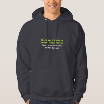 Not A Math Person Hoodie by trish1968 at Zazzle