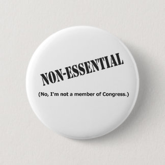 Not a member of Congress Button