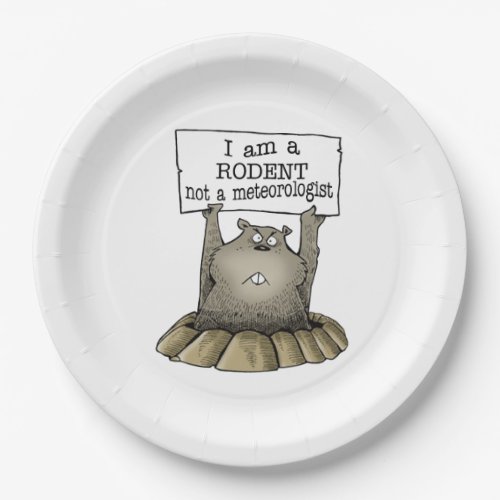 Not A Meteorologist Groundhog Day Party Paper Plat Paper Plates
