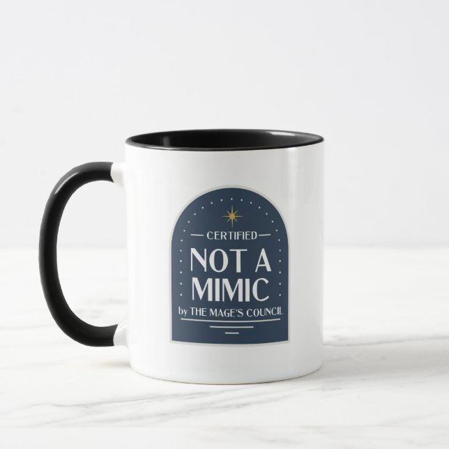 Not a Mimic Funny D&D Mug (Left)
