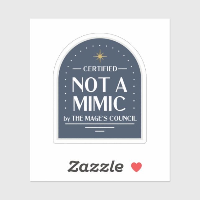 Not a Mimic Funny D&D Sticker (Sheet)