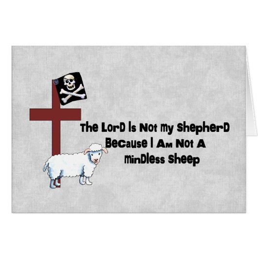 Not A Mindless Sheep Cards (Front Horizontal)