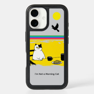 Not a Morning Cat Grumpy Cat OtterBox Case – Gray