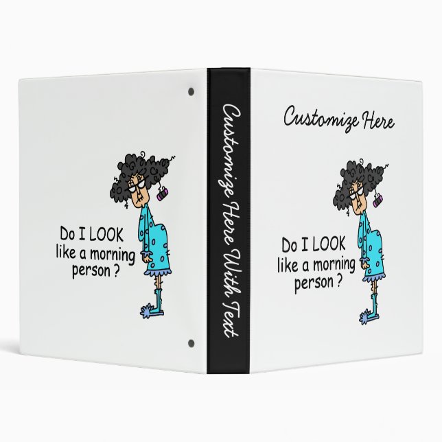 Not A Morning Person Binder (Background)