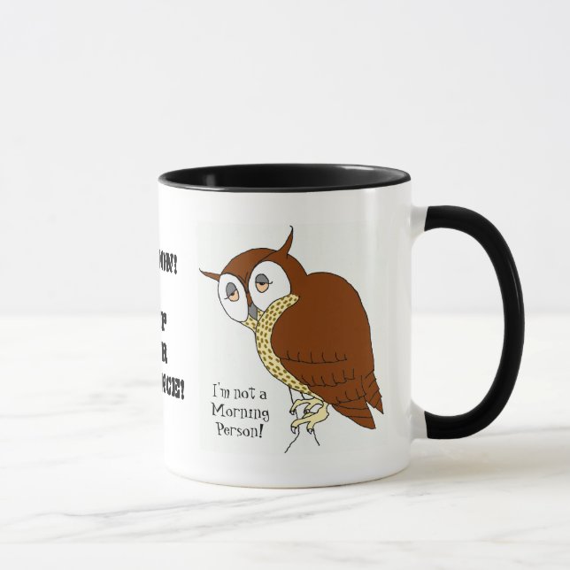 'Not a Morning Person' Coffee Mug (Right)