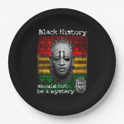 Not A Mystery BHM Party Paper Plates