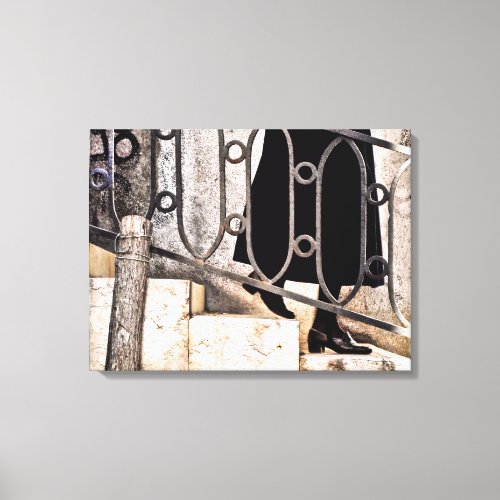 NOT A NUN Stretched Canvas Print