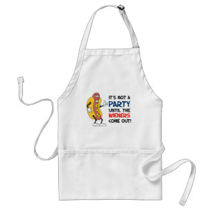 Not A Party Until Wieners Come Out Hot Dog Adult Apron