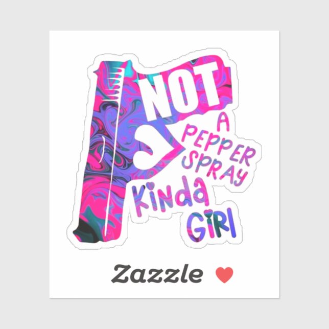 Not a pepper spray kind of girl  sticker (Sheet)