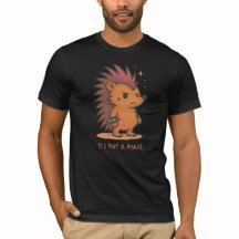 Not a Phase cute hedgehog emo T-shirt