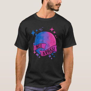 Not A Phase Funny Bisexual Flag Banner Bi Moon T-Shirt