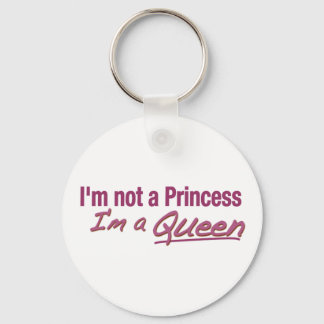 Not a Princess a Queen Keychain