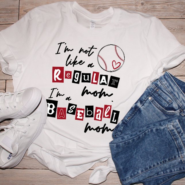 Not a Regular Mom I'm a Baseball Mom Personalized Tri-Blend Shirt (Creator Uploaded)