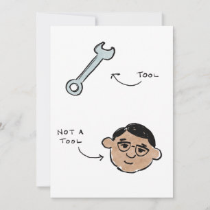 Not a tool father's day - wrench - Sijan Holiday Card