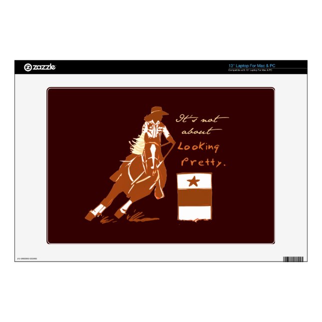 Not About Looking Pretty Laptop Decal (Product)