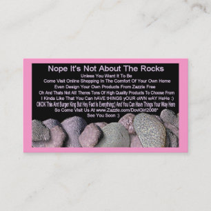 Not About The Rocks Business Card